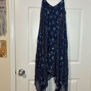 Xhilaration Navy Floral Dress. Crosslisted